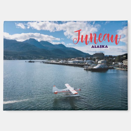 Juneau Alaska Magneet Souvenir Cadeau (Voorkant)