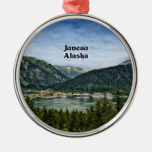 Juneau, Alaska Metalen Ornament (Voorkant)