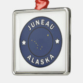 Juneau Alaska Metalen Ornament (Links)