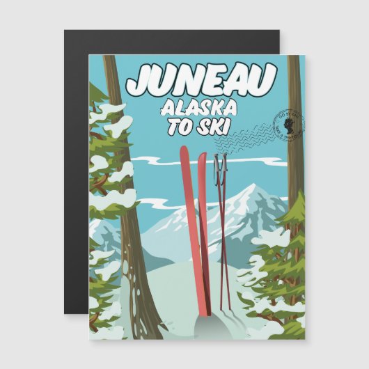 Juneau Alaska naar Ski (Voorkant / Achterkant)