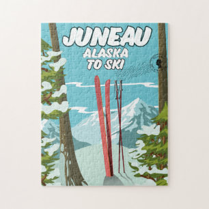 Juneau Alaska naar Ski Legpuzzel
