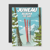 Juneau Alaska om te skiën (Voorkant / Achterkant)