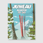 Juneau Alaska om te skiën (Voorkant)