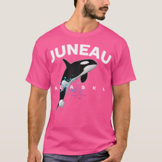 Juneau Alaska Orca Killer Whale Wing Camping V T-shirt