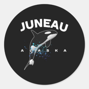 Juneau Alaska Orka Observatie Camping V Ronde Sticker