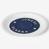 Juneau Alaska Papieren Bordje (Gekanteld)