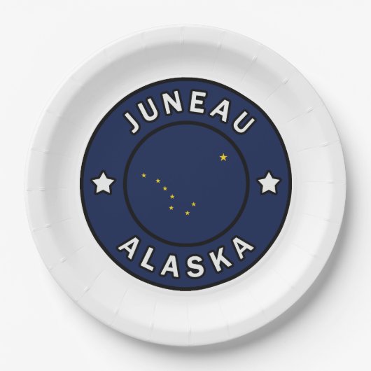 Juneau Alaska Papieren Bordje (Voorkant)