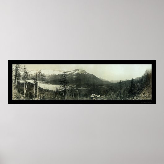 Juneau Alaska Region Foto 1908 Poster (Voorkant)