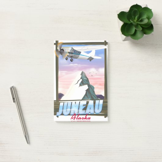 Juneau Alaska reisposter Post-it® Notes (Kantoor)