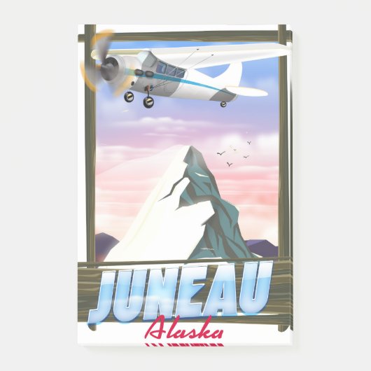 Juneau Alaska reisposter Post-it® Notes (Voorkant)