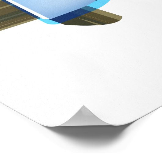 Juneau Alaska reisposter Poster (Hoek)