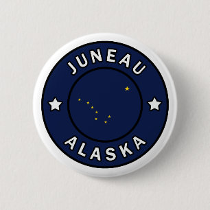 Juneau Alaska Ronde Button 5,7 Cm