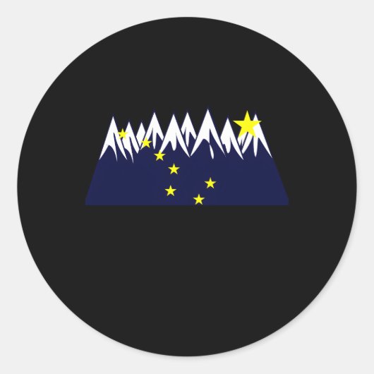 Juneau Alaska Ronde Sticker (Voorkant)