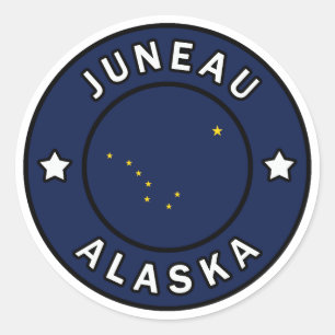 Juneau Alaska Ronde Sticker