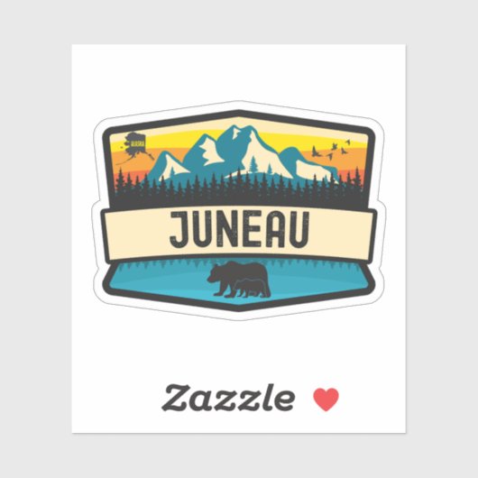 Juneau, Alaska Sticker (Vel)