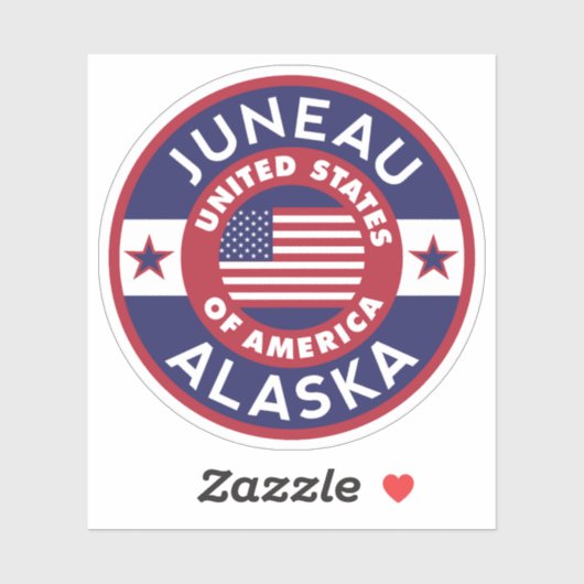 JUNEAU, Alaska Sticker (Vel)