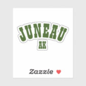 Juneau, Alaska Sticker (Vel)