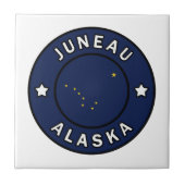 Juneau Alaska Tegeltje (Voorkant)
