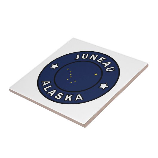 Juneau Alaska Tegeltje (Zijkant)