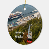 Juneau, Alaska, Tram & Stad, Keramisch Ornament (Links)