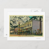 Juneau, Alaska Uitzicht van Old Witch Totem en Nug Briefkaart (Voorkant / Achterkant)