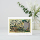 Juneau, Alaska Uitzicht van Old Witch Totem en Nug Briefkaart (Staand voorkant)