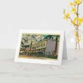 Juneau, Alaska Uitzicht van Old Witch Totem en Nug Kaart (Gele Bloem)