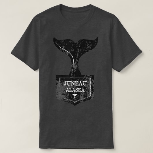 Juneau Alaska Whale Watching T-shirt (Design voorkant)