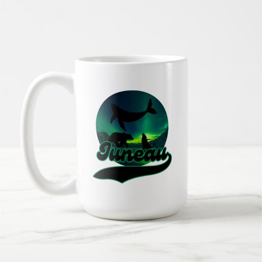 Juneau Alaska Whale Wolf Beer Aurora Northern AK Koffiemok (Links)