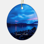 Juneau, Alaska zonsondergang Keramisch Ornament (Links)