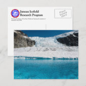 Juneau Icefield Icefall en het superglaciale meer Briefkaart (Voorkant / Achterkant)