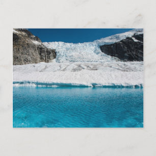 Juneau Icefield Icefall en het superglaciale meer Briefkaart