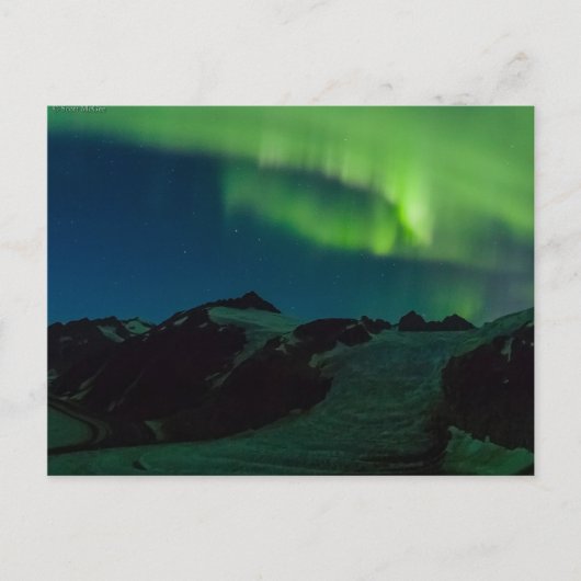 Juneau Icefield Northern Lights Briefkaart UPDATED (Voorkant)