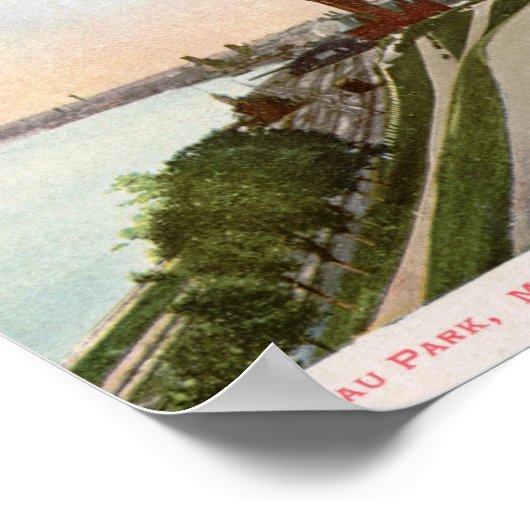 Juneau Park, Milwaukee, Wisconsin  Poster (Hoek)