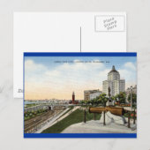 Juneau Park Milwaukee Wisconsin Vintage Briefkaart (Voorkant / Achterkant)