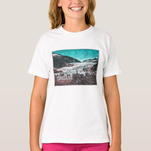 JUNEAU - TONGASS - MENDENHALL GLACIER - ALASKA US T-SHIRT (Voorkant)