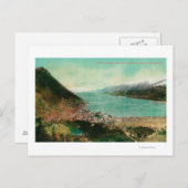 Juneau, Uitzicht van de stad Alaska met Treadwell- Briefkaart (Voorkant / Achterkant)