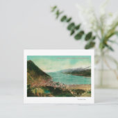 Juneau, Uitzicht van de stad Alaska met Treadwell- Briefkaart (Staand voorkant)
