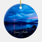 Juneau, zonsondergang Alaska Keramisch Ornament (Achterkant)