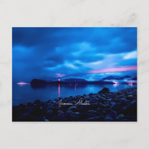 Juneau-zonsondergang Briefkaart