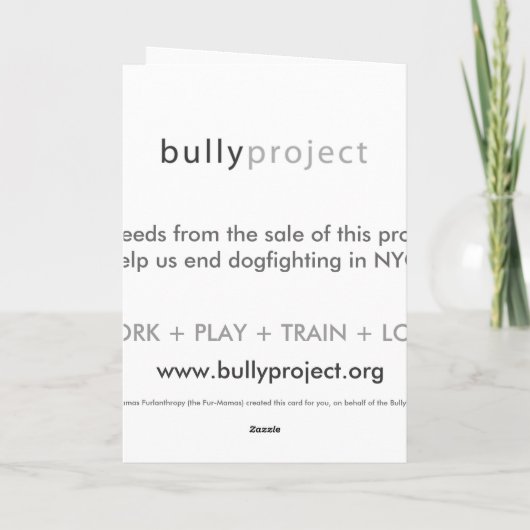 Junebug het negende rendier feestdagen kaart (Achterkant)