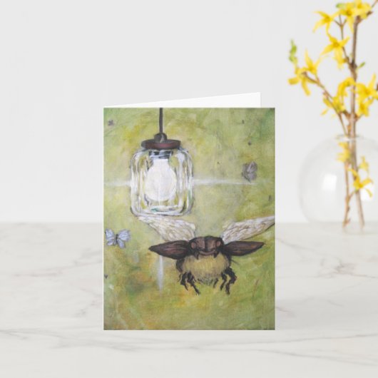 Junebug Kaart (Gele Bloem)