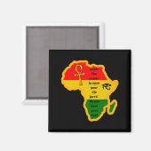 Junenth Afrikaanse ankh wer citaat Magneet (Voorkant / Achterkant)