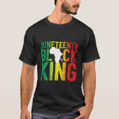 Junenth Black King voor 's Junenth T-shirt (Voorkant)