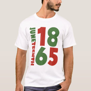 Junenth Celebrating Black Freedom 1865 African Ame T-shirt