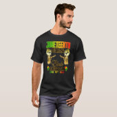 Junenth Celebrating Black Freedom 1865 vlag T-shirt (Voorkant volledig)