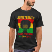 Junenth Celebrations Through Glasses Of Bold Black T-shirt (Voorkant)