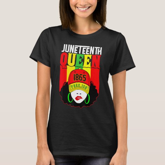 Junenth Is The Real Independence Day 1865 Freedom  T-shirt (Voorkant)