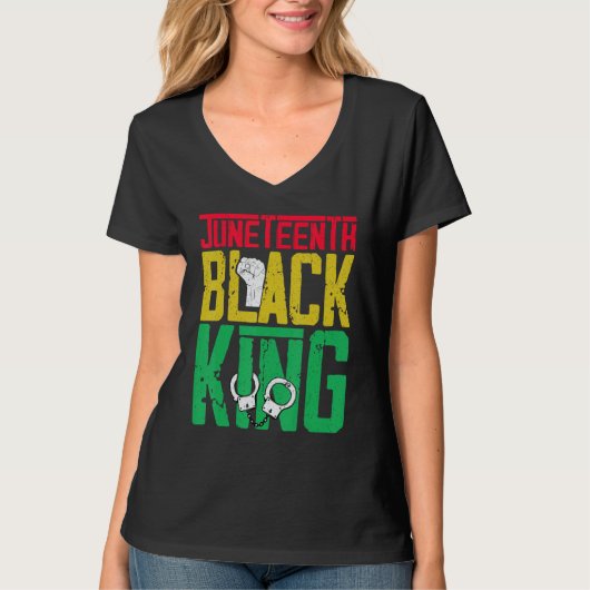 Junenth Is The Real Independence Day 1865 Freedom  T-shirt (Voorkant)