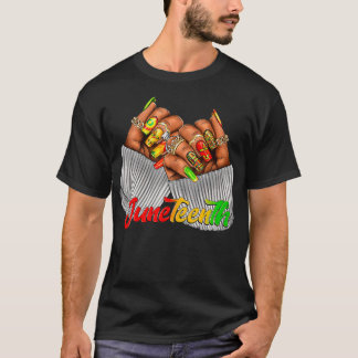 Junenth Nails Zwart Vrouw Afrikaans Amerikaans Zwa T-shirt